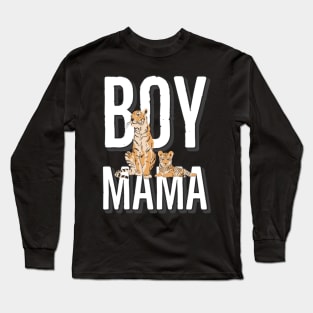 Boy mamma tiger print Long Sleeve T-Shirt